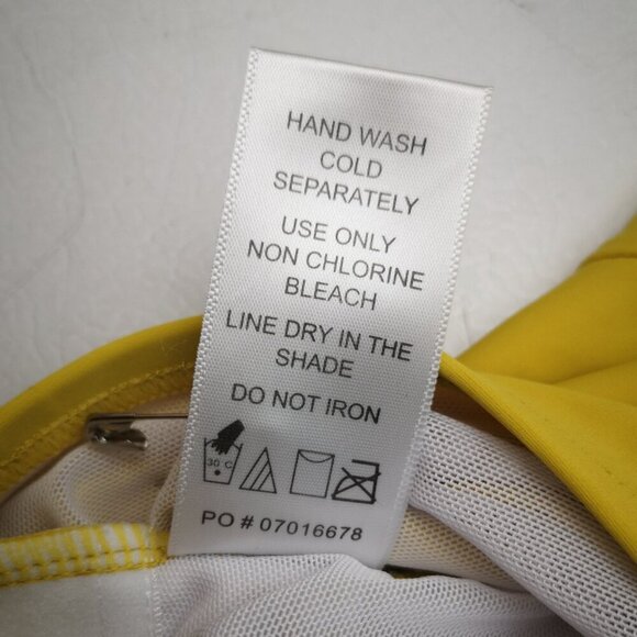 Swimsuits for All Ladies Size 16D/DD Lightly Padded Yellow Swim Top Only - Picture 7 of 10